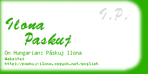 ilona paskuj business card